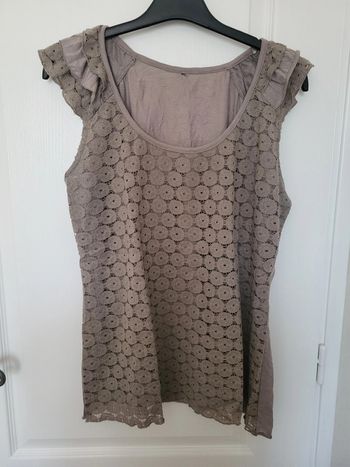 Haut débardeur taupe plus