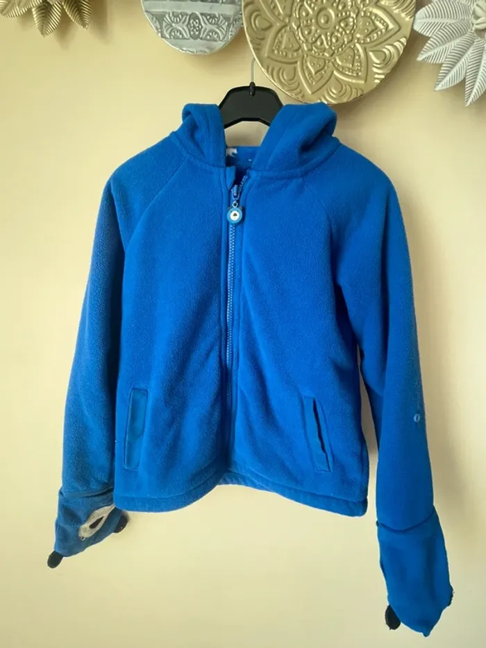 Veste bleue ours polaire
