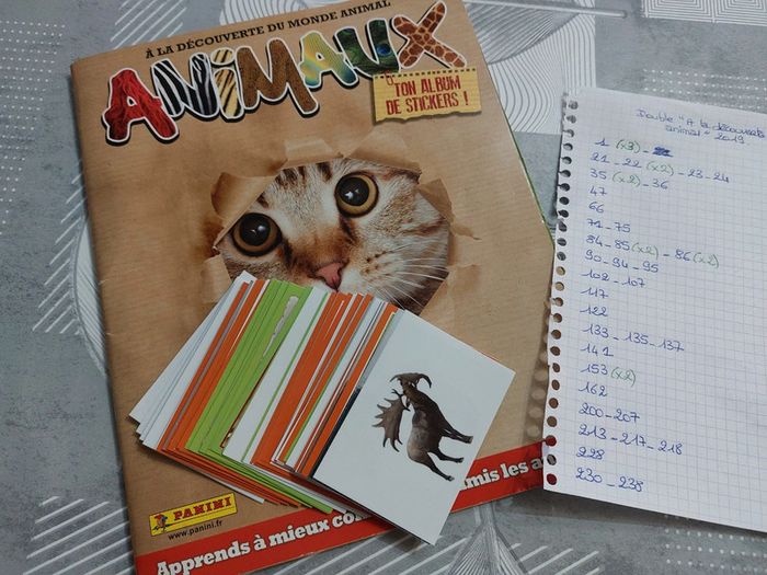 Autocollants Panini "Animaux"