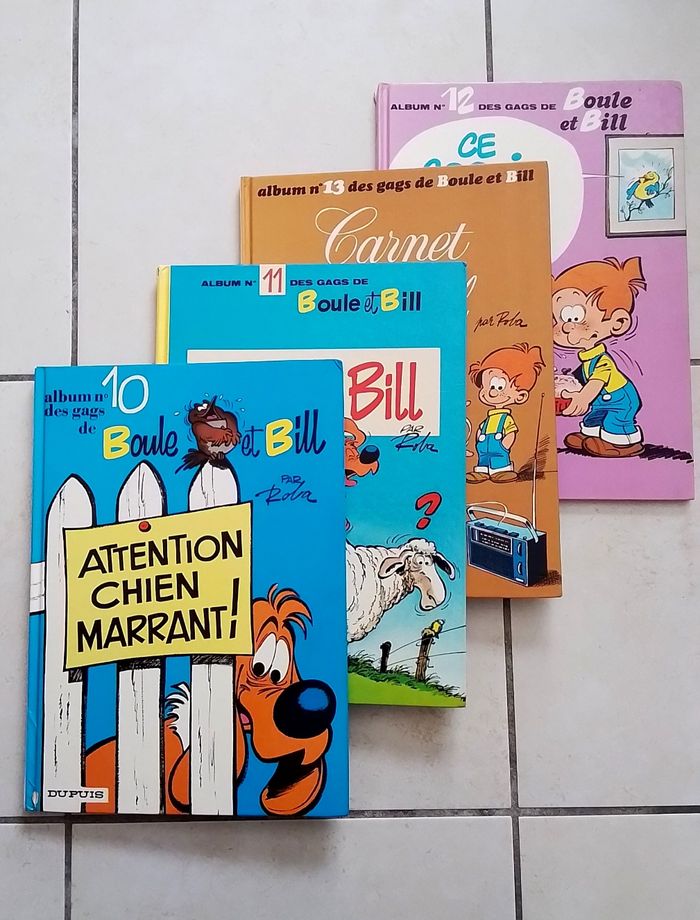 4 BD Boule et Bill tome 10 à 13