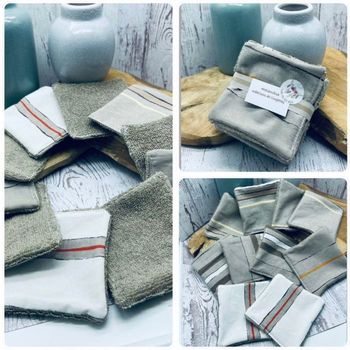 Lingettes lavable et réutilisable lot de 10