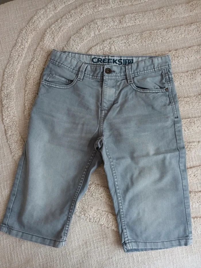 Short bermuda en jean gris Creeks 12 ans