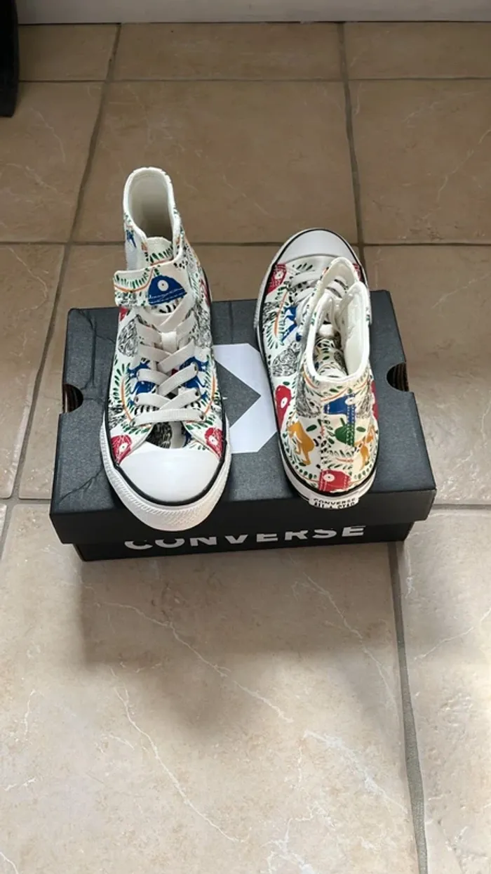 Baskets sneakers montantes converse garçon - photo numéro 3