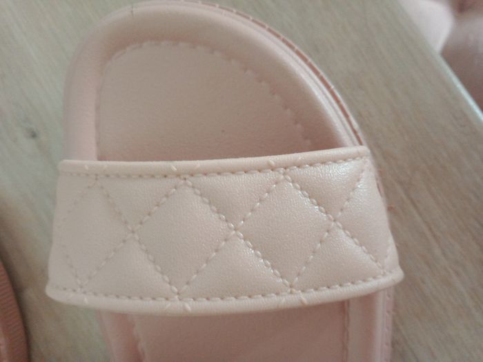 Sandales compensées beige rosé Fashion - photo numéro 5
