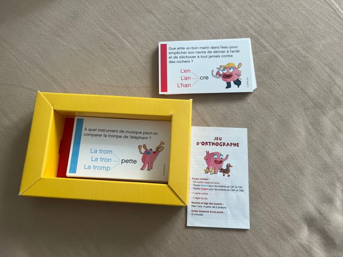 Jeu d’orthographe en 54 cartes – PlayBac - photo numéro 3