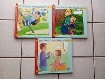 Lot de 3 livres dis moi pourquoi, allergies, maladie, pollen, poils animaux, varicelle