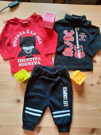Lot 2 hauts et 1 jogging 3 mois