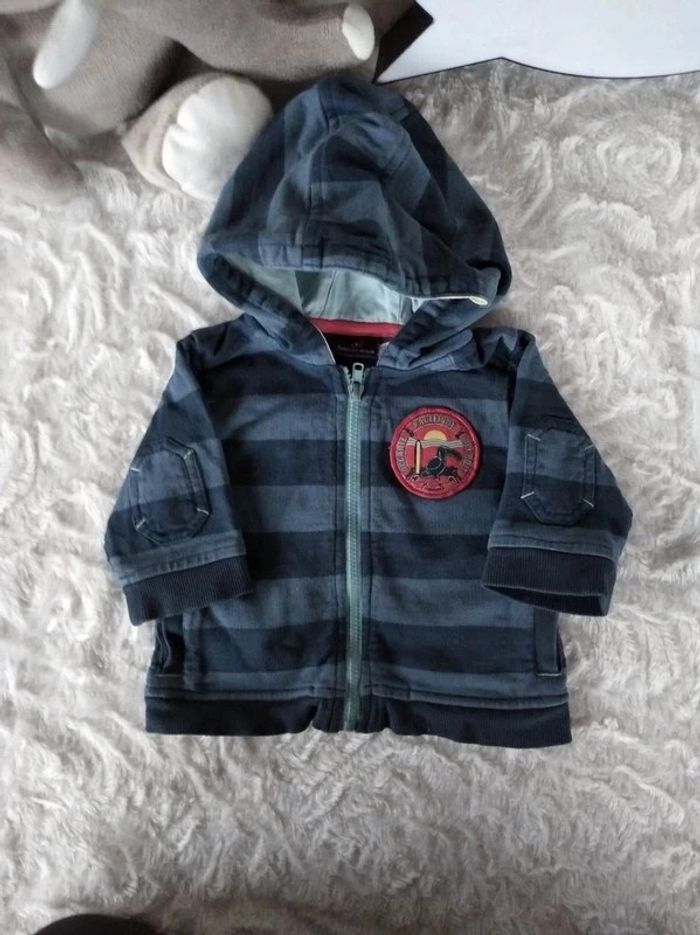 Veste Gilet avec capuche Garçon 3 mois Sergent Major Perroquet - photo numéro 2