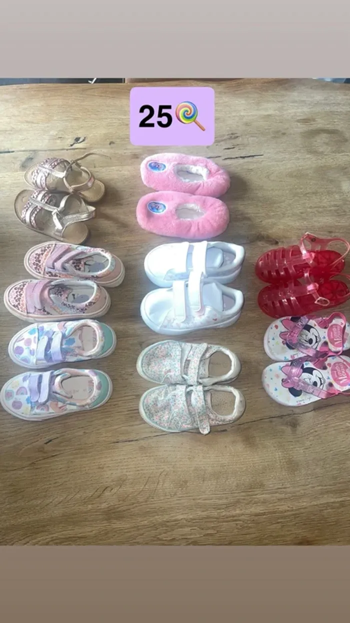 Lot chaussures 25 fille 🍭