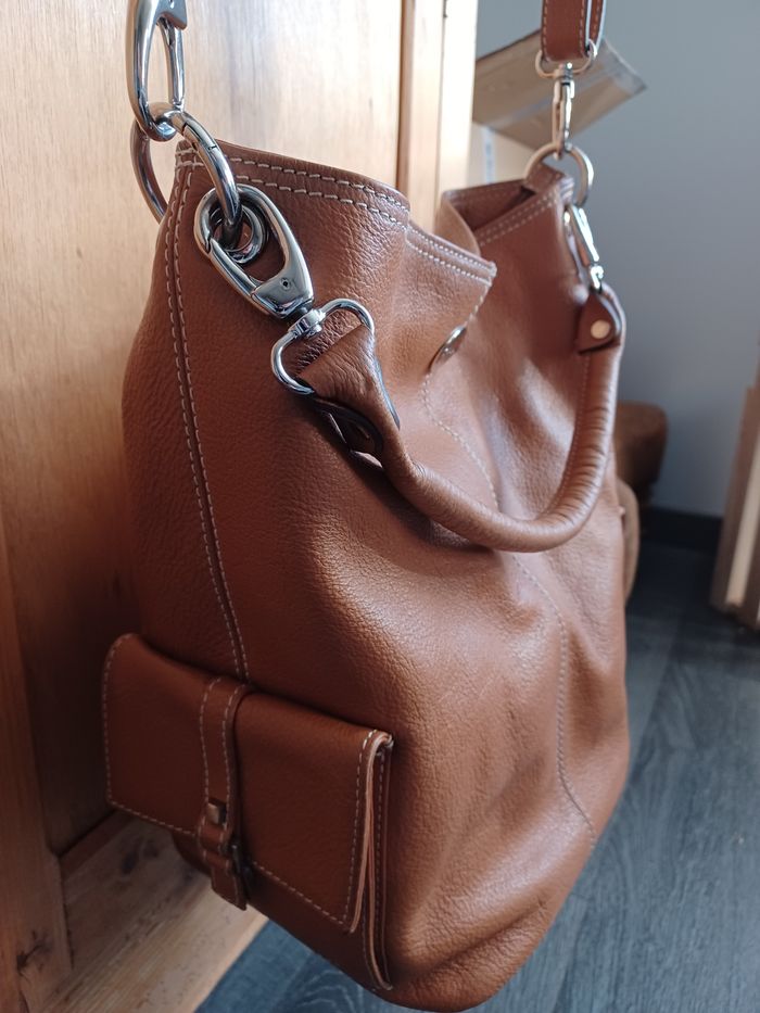 Sac MAC DOUGLAS  Marron caramel avec accessoires - photo numéro 3