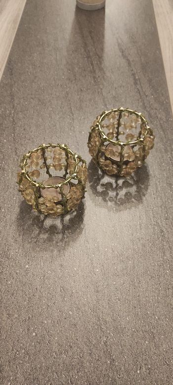 Lot de 2 photophores 