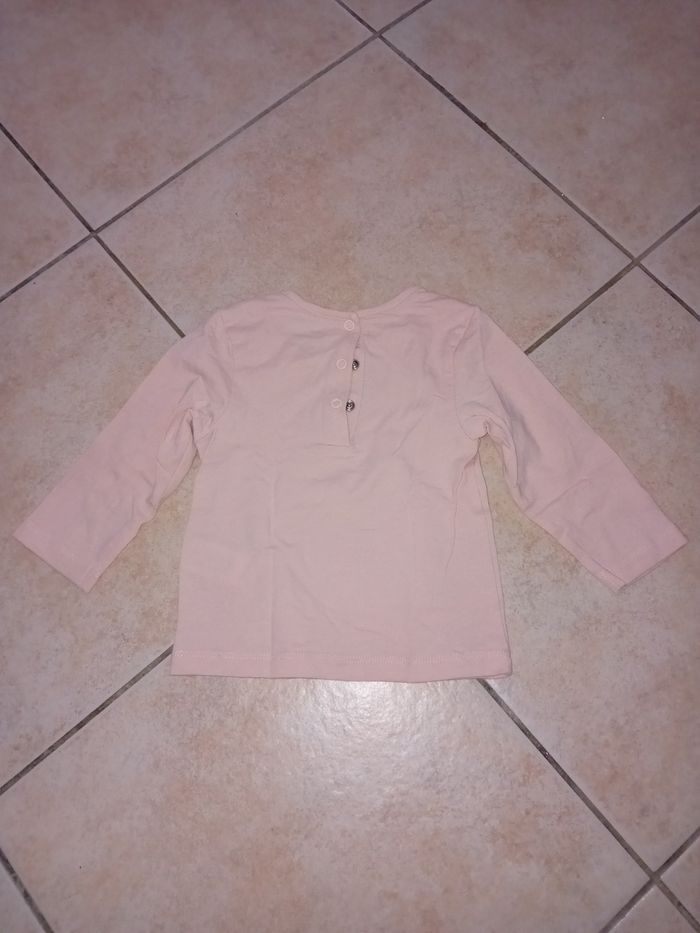 Manche longue 12 mois rose - photo numéro 2