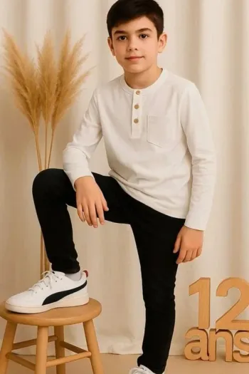 T-shirt manches longues Kiabi garçon 12 ans