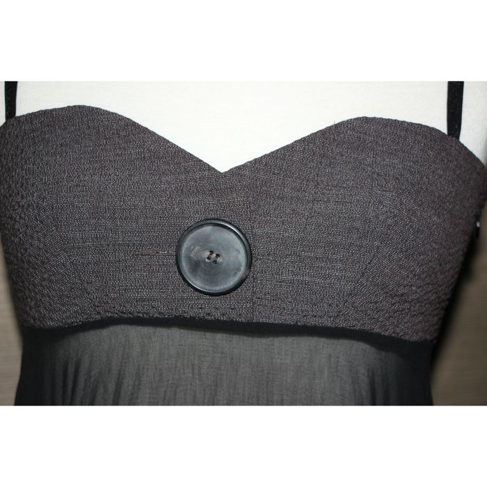 tunique débardeur noir et gris Cop Copine taille 38 - photo numéro 2