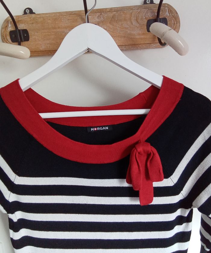 Robe à rayures noires et blanches Morgan taille 38 - photo numéro 2