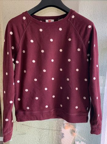 Sweat-shirt Levi’s S vintage bordeaux
