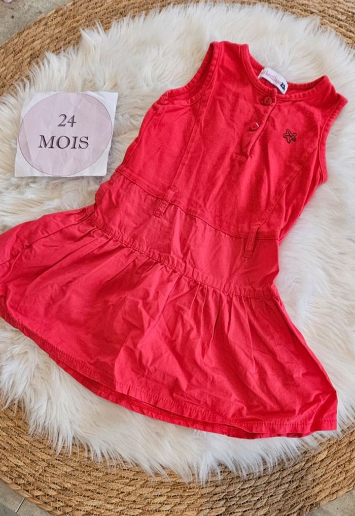 Robe rouge été 2 ans fille - photo numéro 2