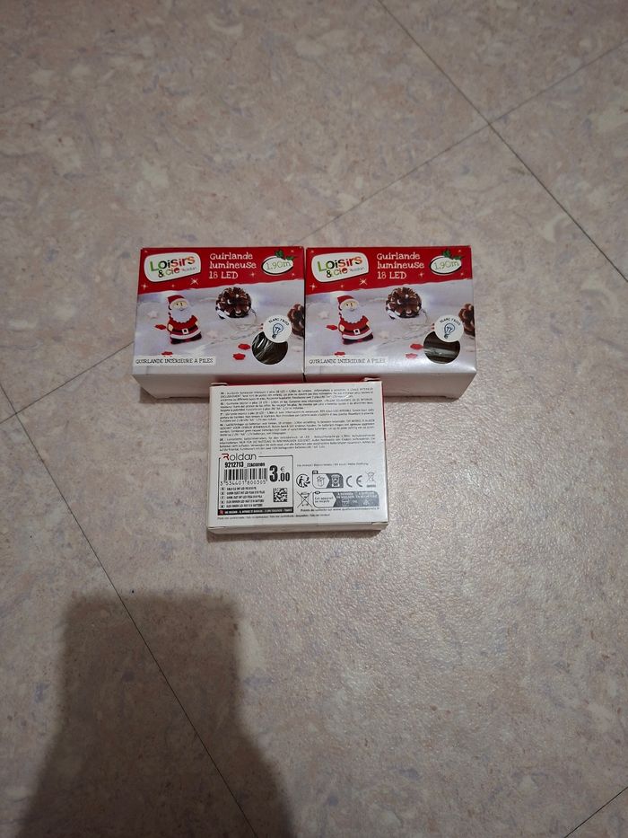 Lot de 3 guirlandes lumineuses 18 led