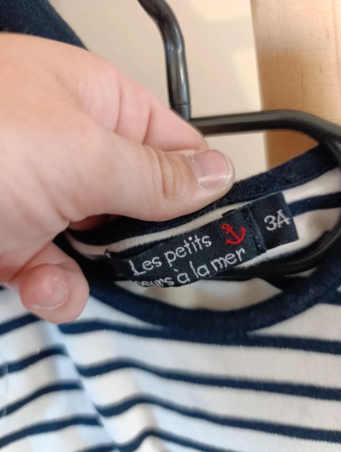 Robe et gilet cache coeur marin 3ans - photo numéro 3