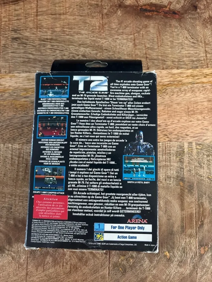 T2 Terminator sega gamegear - photo numéro 2