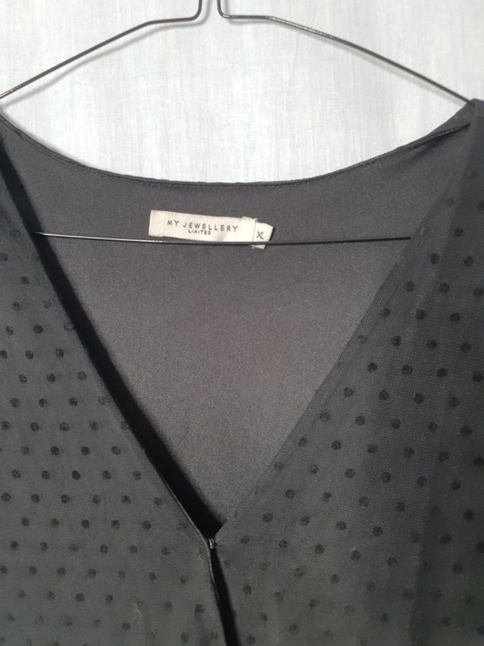 Robe noire à plumetis - photo numéro 3
