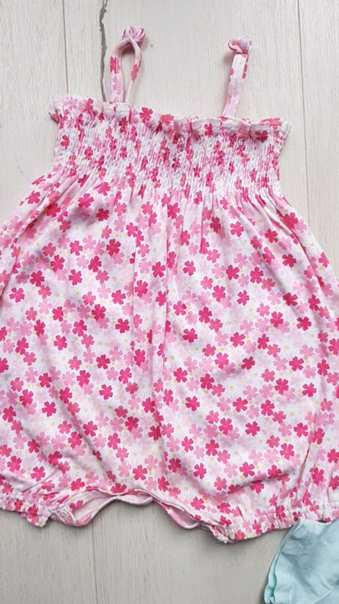 Lot de 2 barboteuses été fille 12mois - photo numéro 4