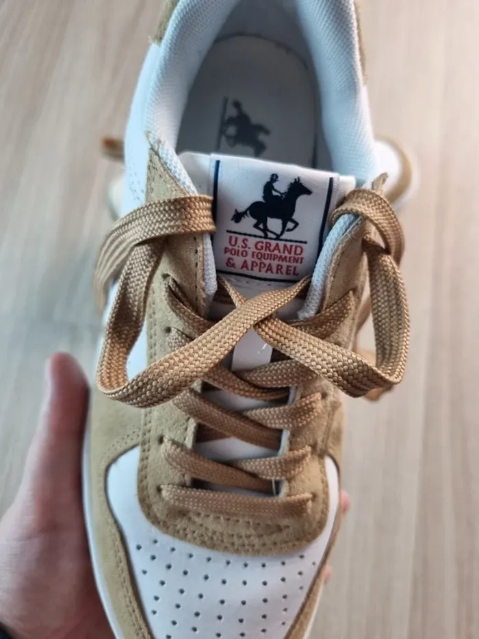 Sneaker US Grand Polo blanc/marron Femme Taille 38 - photo numéro 2