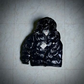 Doudoune Moncler Noir Brillante 