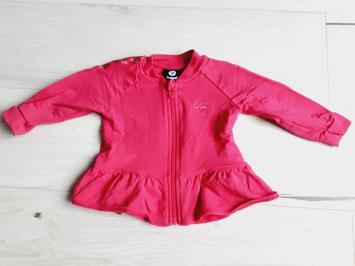 Vêtement bébé fille veste de sport gilet zippé rose Hummel 12 mois 1 an Neuf