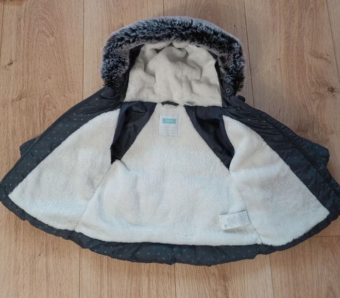 Manteau / Doudoune / Parka Hiver Chaud Gris Obaïbi Imperméable Doublure chaude - Taille 6 mois/68cm - photo numéro 3