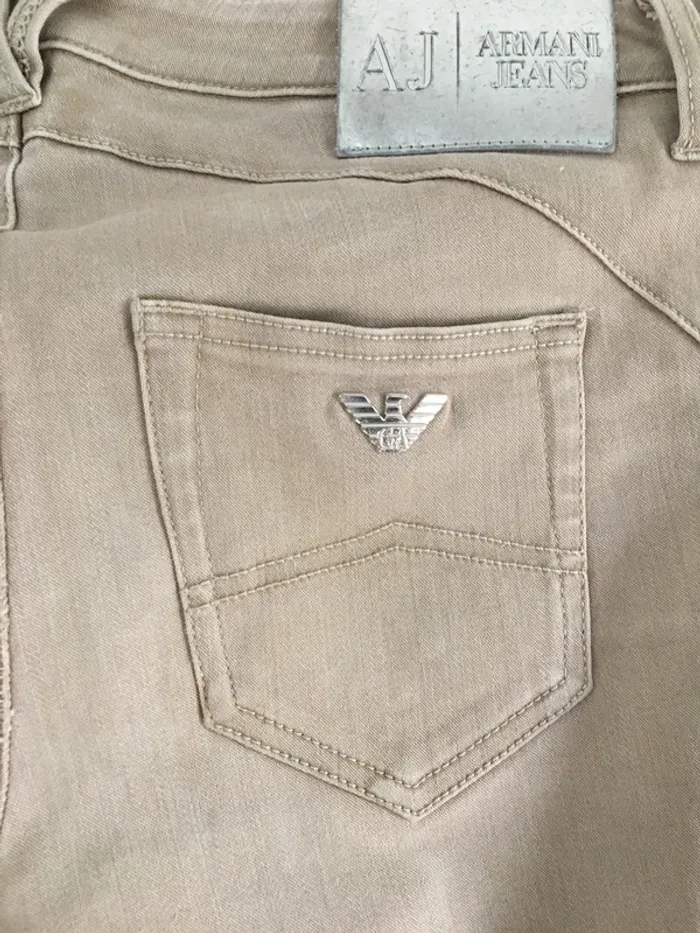 Jean skinny beige Armani - photo numéro 6