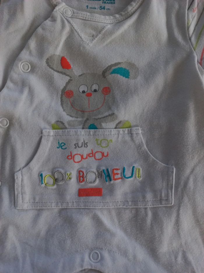 Pyjama coton 1 mois - photo numéro 2