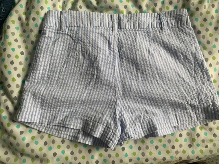 Short léger rayé bleu ciel et blanc - photo numéro 5