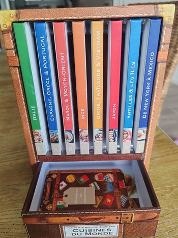 Coffret de livres de cuisine