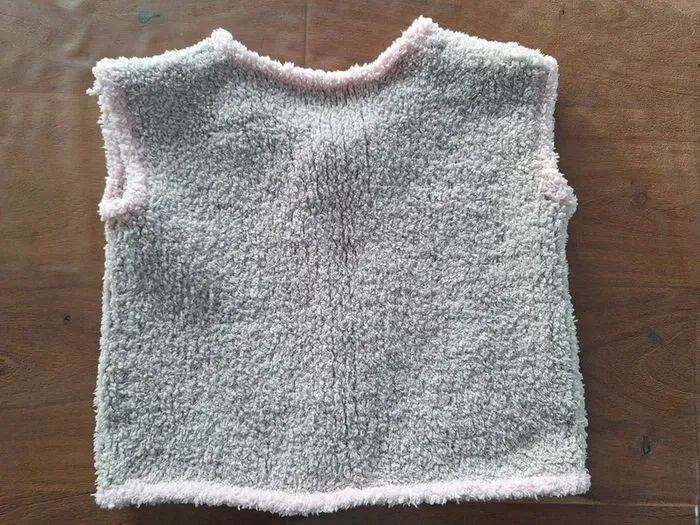 Gilet sans manche laine fille 12 mois - photo numéro 3
