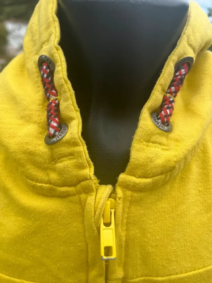 Gilet zippé jaune tape à l’œil taille 8 ans - photo numéro 3