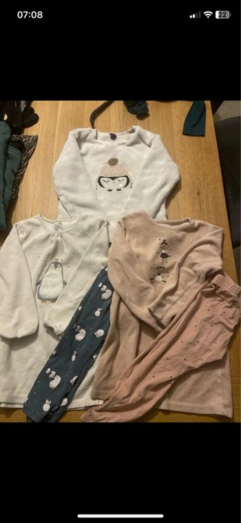 Lot de 3 pyjamas