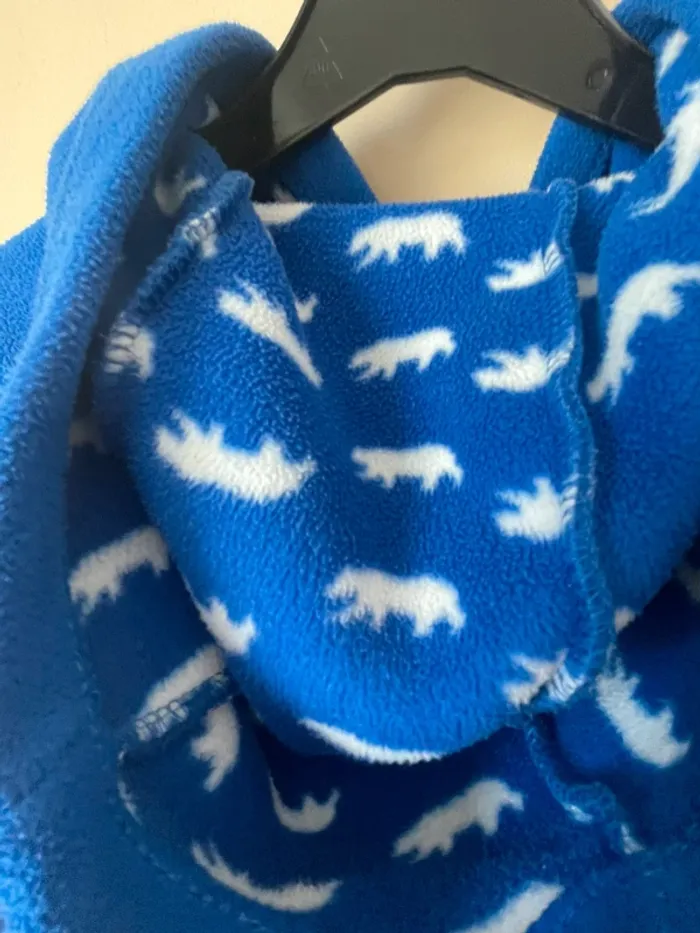 Veste bleue ours polaire - photo numéro 3