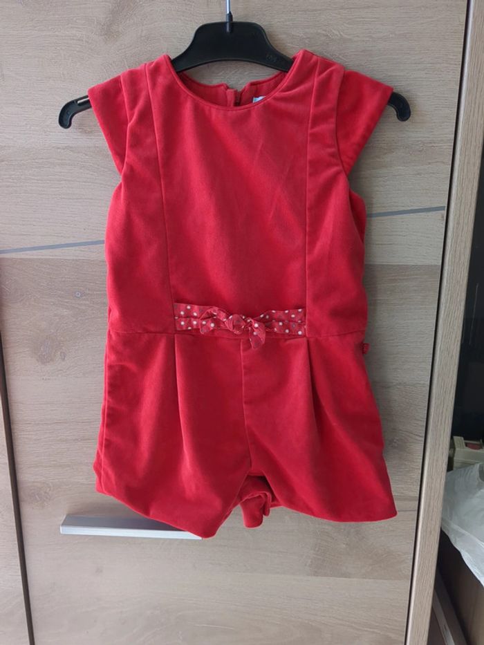 Combinaison short velours obaibi 3 ans