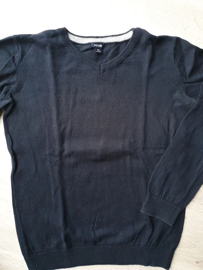Pull garçon bleu marine 10 ans - photo numéro 4
