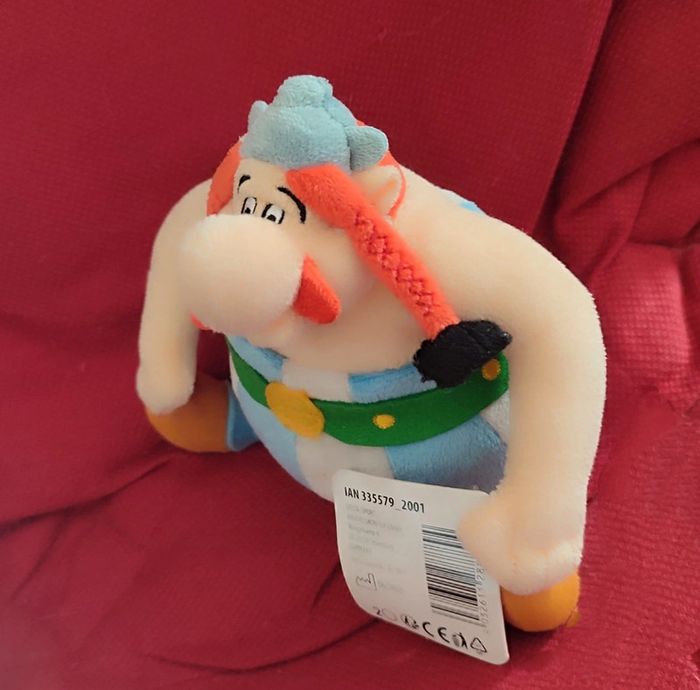 Obélix assis peluche - neuf