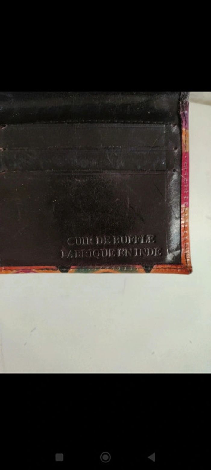 Porte feuille en cuir de buffle - photo numéro 4
