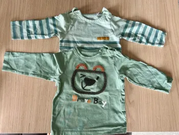 Lot de 2 T-shirts manches longues.