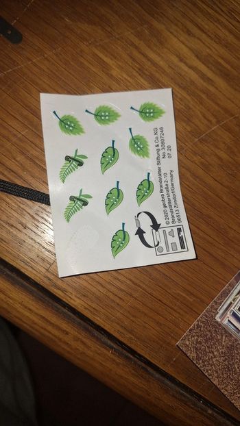 Autocollant feuilles playmobil