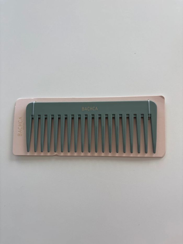 Peigne large Bachca Vert d’eau 100% plastique recyclé – Neuf, jamais utilisé