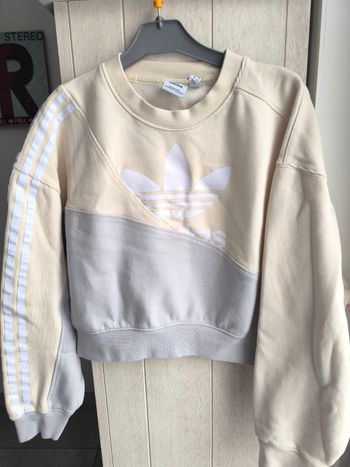 Sweat court Adidas doublé polaire