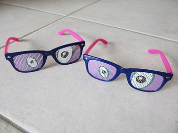 Lot de 2 paires de fausses lunettes humoristiques enfant