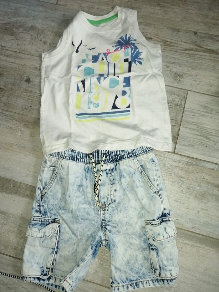 Lot  5 ensembles short + t shirt T 6ans - photo numéro 4