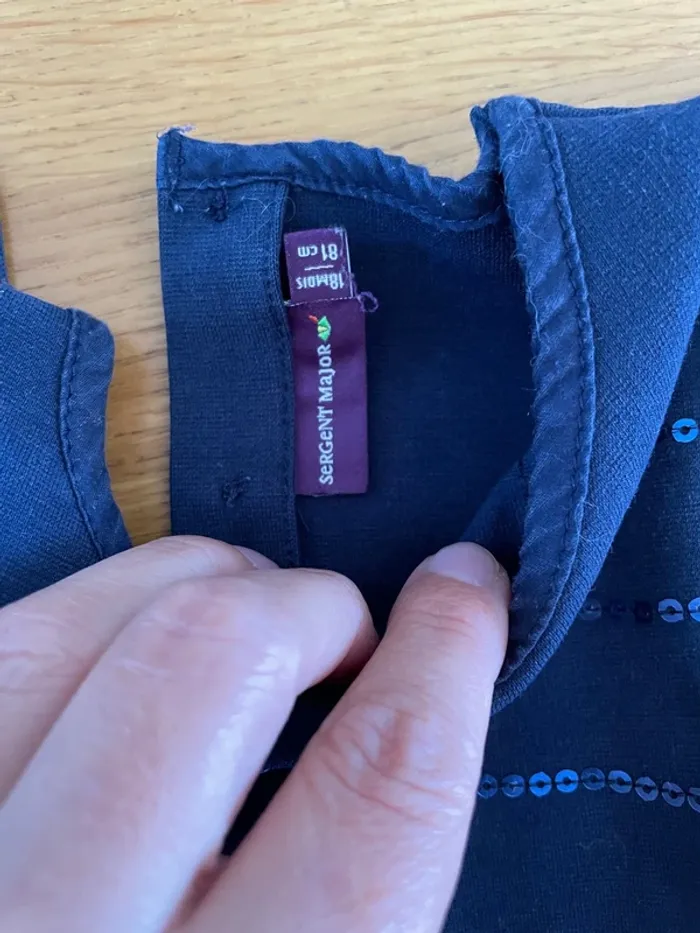 Robe marine sergent major 18 mois - photo numéro 3