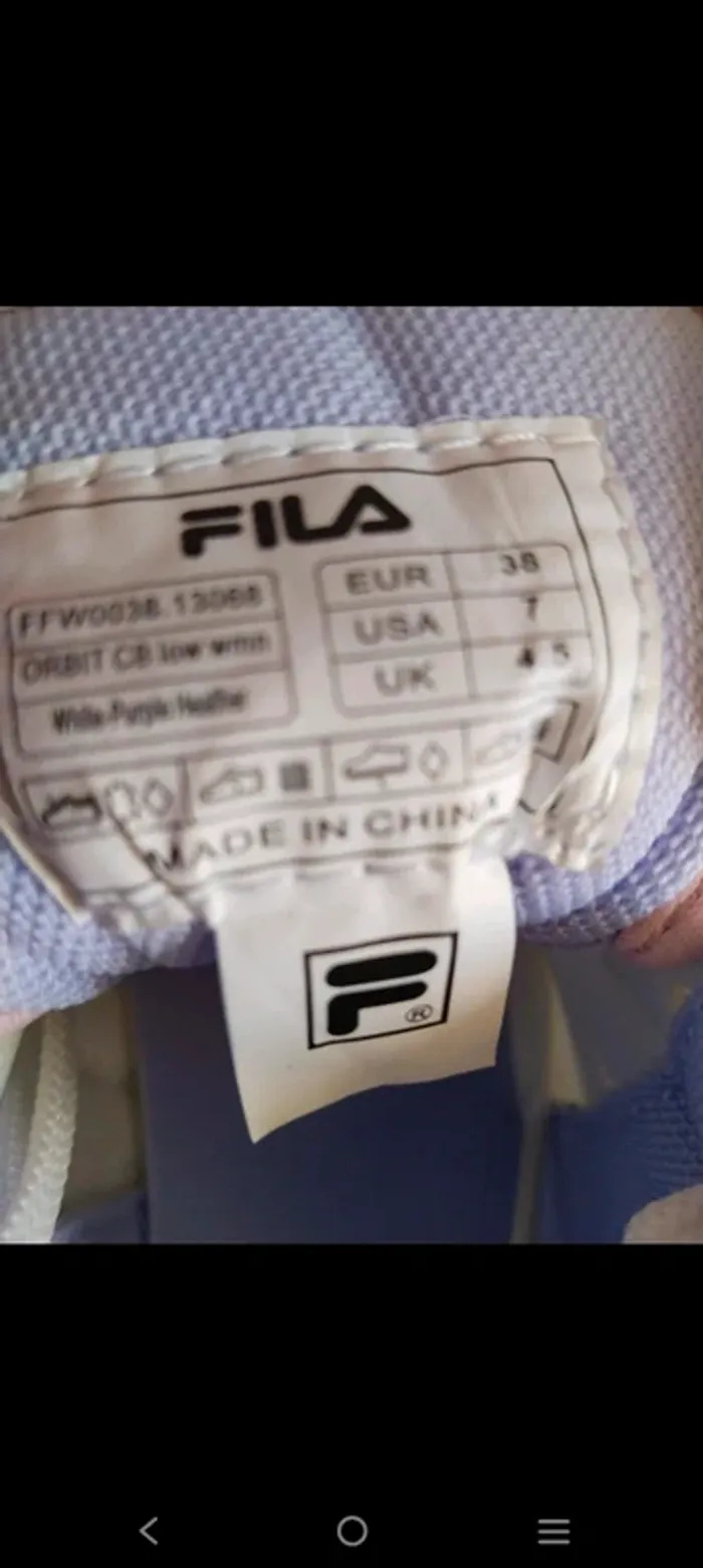 🚨à saisir 🚨 baskets jamais portées de marque Fila en cuir femme pointure 38 - photo numéro 8